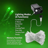 200 LED Green String 66ft, Plug in Fairy with 8 Modes, Indoor Outdoor Decoration for St. Patrick's Day, Christmas | Lumora