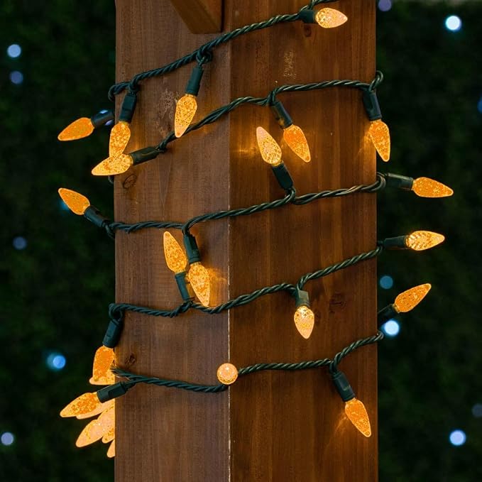 Novelty Lights 24FT 70 LED C6 LED Halloween String Lights, Outdoor Christmas Tree Commercial Grade LED String | Lumora