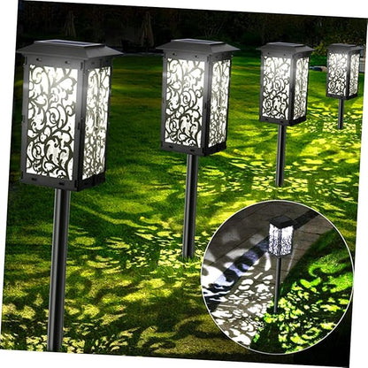 Milisten Solar Garden Lights Outdoor Waterproof LED Landscape Lighting for Pathway Colorful Decorative Solar Powered Lights for Lawn and Garden