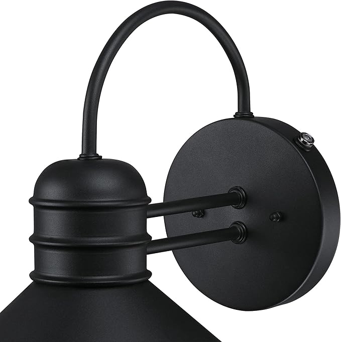 Westinghouse 6120500 Watts Creek Craftsman-Style One Light Outdoor Wall Fixture with Dusk to Dawn Sensor, Textured Black Finish