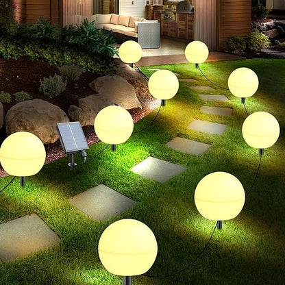 Solar Lights Outdoor Waterproof 5 Pack Globe Light for Outside Decorations Color Changing Solar Garden Lights for Yard Patio Pathway Party Christmas Tree Decor