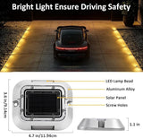 Solar Driveway Lights for Outside, 6 Pack Outdoor Waterproof Solar Deck Lights, 3000K Warm White, Automatic Garden | Lumora