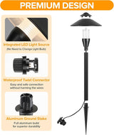 LUTEC 12V Low Voltage Pathway Lights, Die-cast Aluminum Pathway Lights with Connectors，IP65 Waterproof Outdoor | Lumora