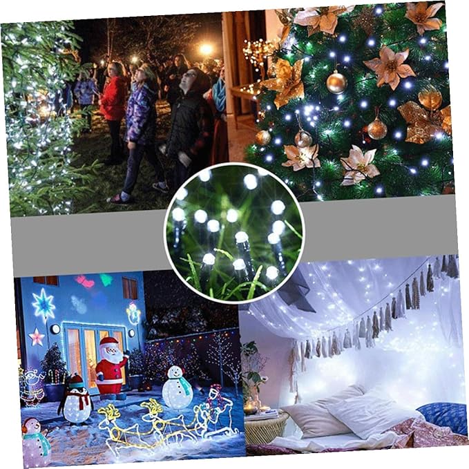 VALICLUD Solar String Lights Outdoor LED Lamp for Garden Lawn Multi-Color Decorative Solar-Powered Lights for Patio Tree Wedding Party Festive Ambiance
