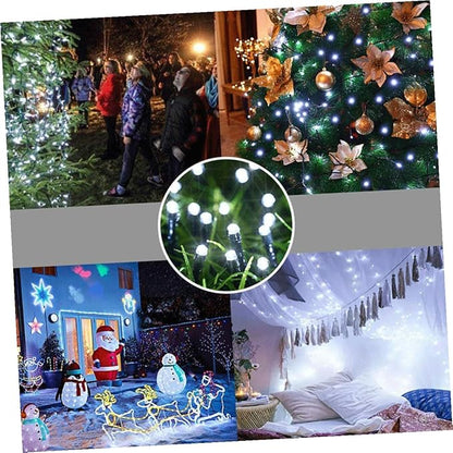VALICLUD Solar String Lights Outdoor LED Lamp for Garden Lawn Multi-Color Decorative Solar-Powered Lights for Patio Tree Wedding Party Festive Ambiance