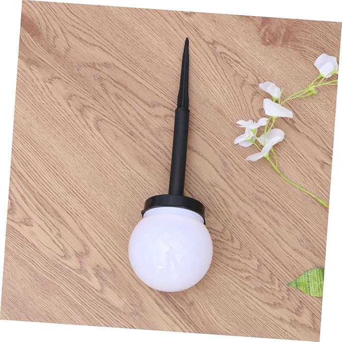 2pcs Solar Lawn Lights Warm Waterproof Ground Plug Landscape Path Lights for Outdoor Garden and Courtyard Decoration