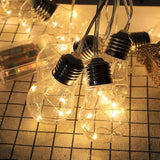 16FT Globe String Lights, G50 Solar Outdoor String Lights with 10 Clear Edison Bulbs, Clear Edison Bulb String | Lumora
