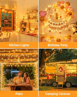 125FT 380 LED Warm Christmas Lights, Plug in Christmas String Lights Connectable, Timer & Memory, Waterproof | Lumora