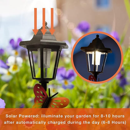Crosslight Solar LED Watering Can Welcome Sign - Weatherproof Garden Stake Light for Outdoor Decoration - Decor for Yard, Lawn, Patio, Pathway, Backyard | Warm White
