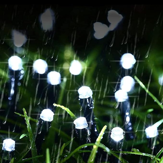 Solar String Lights Outdoor Lights LED Waterproof Star String Lights 8 Functions Holiday Decoration Lights Garden Lantern Outdoor Courtyard