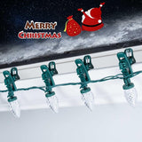 Moonflor C9 LED Christmas Lights Outdoor with 50 Spring Clips, 50ft 50 LED Waterproof Strawberry String Lights | Lumora