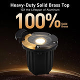 Gardenreet Well Lights Landscape LED - Brass Ip65 Low Voltage In-Ground Lighting, 12V Wired - Outdoor Path Light | Lumora