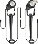 2 Pack Extendable Outdoor Landscape Lights, 12V Low Voltage Landscape Lighting IP65 Waterproof Plug-in Outdoor | Lumora