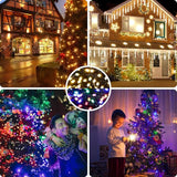 AmyHomie Color Changing Halloween Lights, 108Ft 300LED Warm White&Multicolor Christmas String Lights, 8 Modes | Lumora