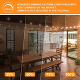 Achin Outdoor String Lights White 100Ft LED Patio Lights Outdoor Waterproof with 50+2 Shatterproof ST38 Bulbs 2200K | Lumora