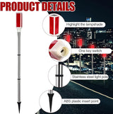 10 PCS Solar Powered Driveway Markers Reflective Red Landscape Reflectors Driveway Reflectors Solar Driveway Lights | Lumora