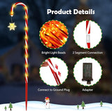 HELESIN Christmas Candy Cane Pathway Lights Outdoor 40.75in 110 LED Higher Christmas Candy Cane Lights with | Lumora