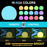 12 Inch Solar Ball Light, Outdoor Globe Light with Remote Control, 10 Modes RGB Color Changing, Waterproof Color | Lumora