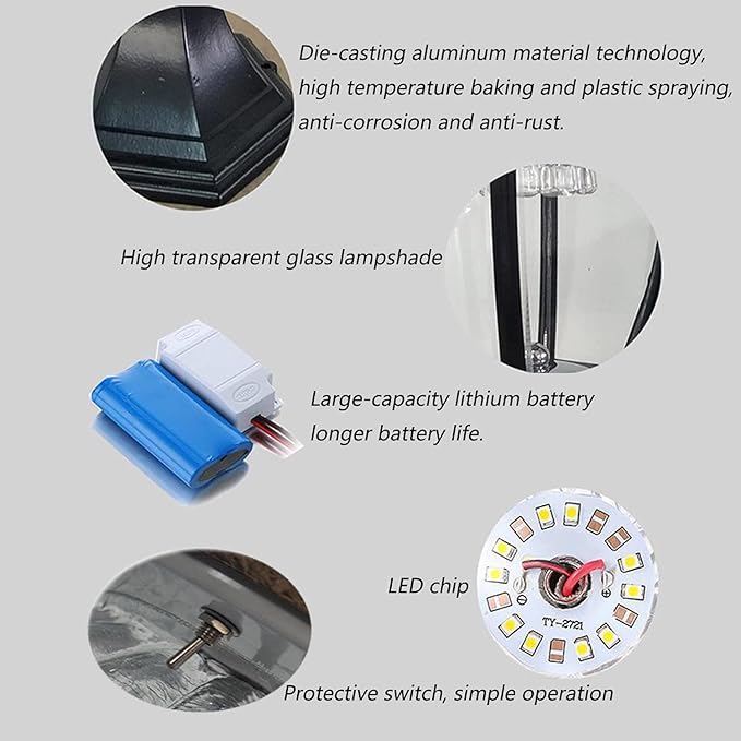 LYNICESHOP Outdoor Solar Post Lights,Waterproof LED Landscape Light Energy Saving Lantern lamp,for Fence Deck or | Lumora