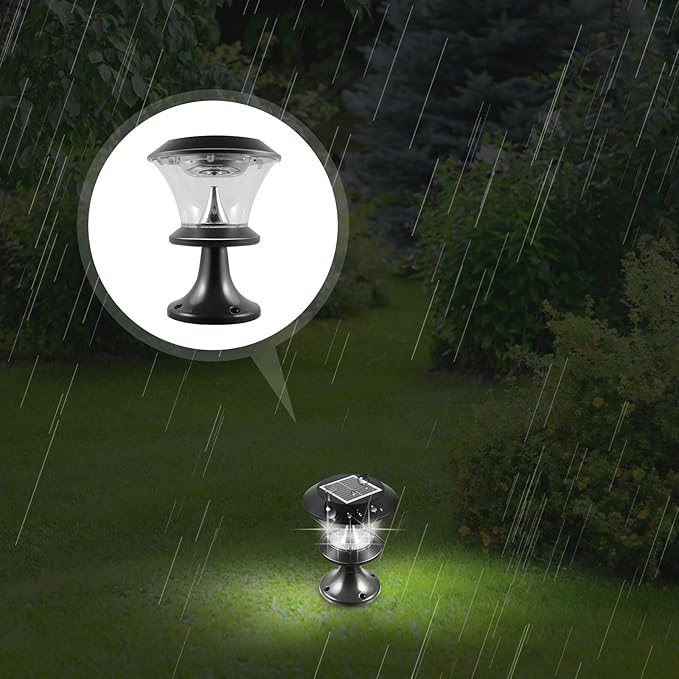 Solar Lawn Light LED Solar Energy Lamp Waterproof Outdoor Landscape Lighting Round Garden Path Light for Patio Yard