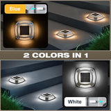 VOLISUN Solar Driveway Lights 8 Pack Waterproof Dock & Deck Marker Lights,2-in-1 Warm White & White LED,IP67 | Lumora