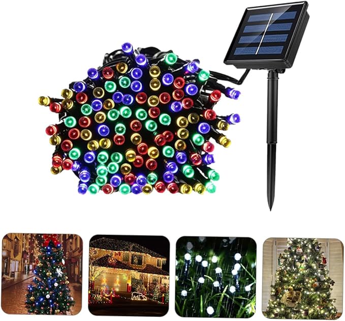 DOITOOL 2sets Solar Led String Lights Led Auto Off for Garden Patio Decorative Lighting