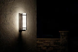 Kichler Camden 26" 3 Light Outdoor Wall Light with Opal Etched Glass in Anvil Iron | Lumora