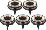 Member Marks Solar Disc Lights (5-Pack) - Ultra-Bright 30 Lumens Outdoor Garden Lights - Warm White & Color | Lumora
