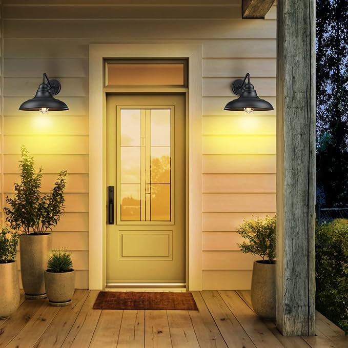 Wall Lights Wall Mount for House Farmhouse Wall Sconce Black Outside Lantern Classic Barn Lights Outdoor & Indoor | Lumora