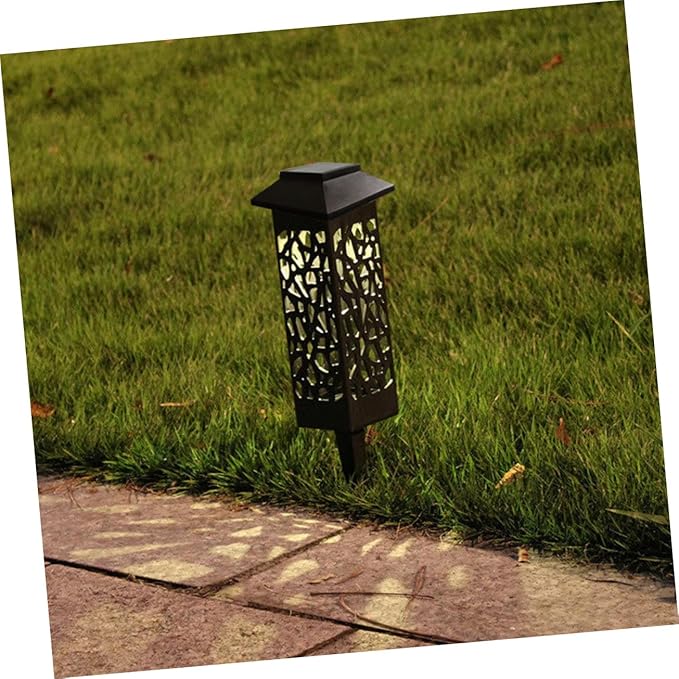 6pcs Solar Lawn Lights Decorative Garden Lamps White Light for Pathways Patios and Outdoor Events Easy to Install Weather Conditions