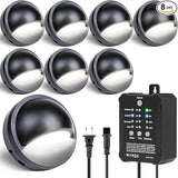 HIBOITEC Low Voltage Deck Lights Kit with Transformer Photocell Sensor and Timer IP67 Waterproof Fence Lights UL | Lumora