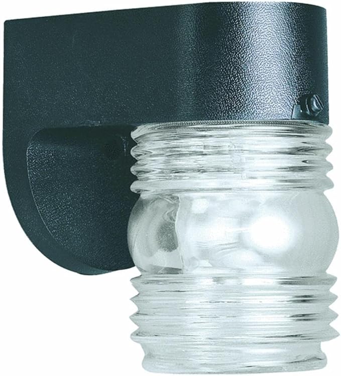 Westinghouse 66800 Corp 4-1/2-Inch Wall Lantern, Black | Lumora