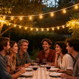 String Lights, 100FT Patio Lights with 64+5 Bulbs(1.5FT Bulbs Spacing), Outdoor String Lights, Remote & Dimmer, 3 | Lumora