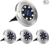 Aogist Solar Ground Lights, LED Garden Disk Lights In-Ground Outdoor Landscape Lighting for Lawn Patio Pathway Yard | Lumora