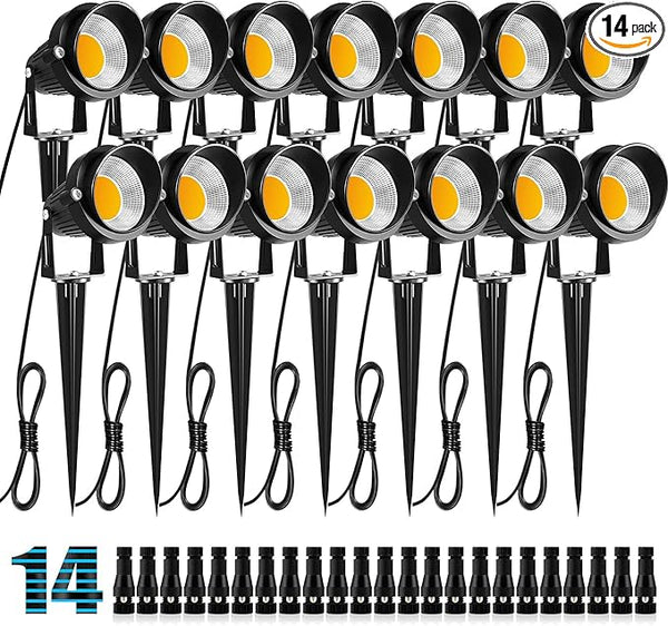 ZUCKEO 10W Low Voltage Landscape Lights LED Landscape Lighting with Connectors, 12V Outdoor Spotlights Yard Garden | Lumora