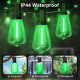 LAMPHOME 4-Pack 26Ft ST38 Green St Patrick's Day Patio Lights，Outdoor String Light with 12+1 Shatterproof LED | Lumora