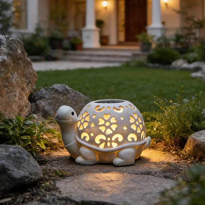 Solar Pathway Lights | Weatherproof LED Decorative, Funny Outdoor Lanterns | Ambient Yard Patio Porch Walkway | Garden Balcony Landscape Lighting | Home Decor Women Gift Use