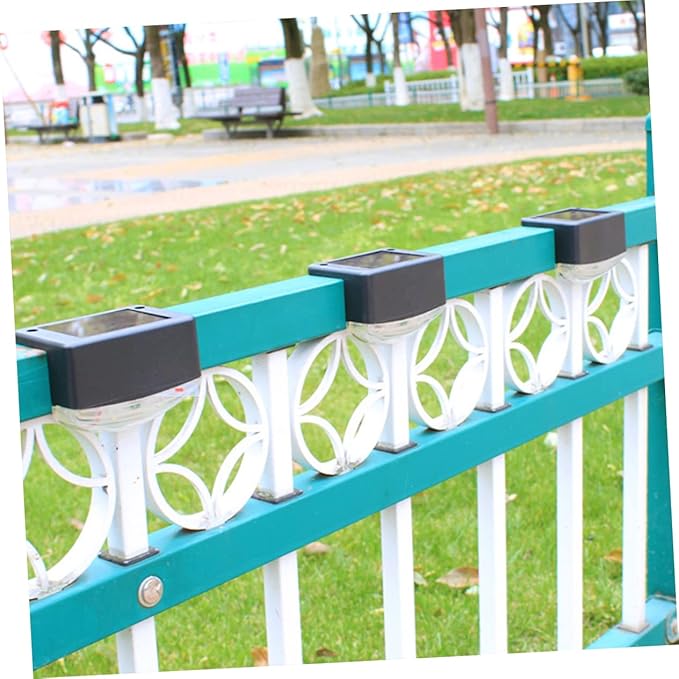4pcs Solar Led Step Lights for Outdoor Landscape Garden Patio Decor Warm Light