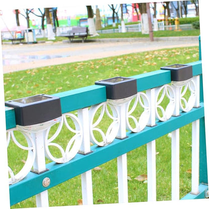 4pcs Solar Led Step Lights for Outdoor Landscape Garden Patio Decor Warm Light