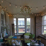 Outdoor String Lights 66ft with LED Filament Bulbs 40+2(Spare) Dimmable Shatterproof Waterproof, for Indoor/Outdoor | Lumora