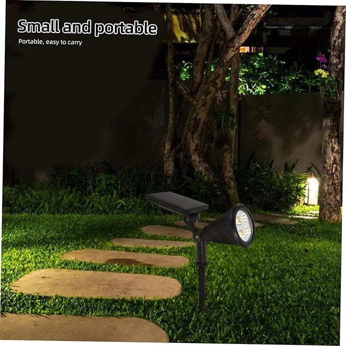 Kisangel Outdoor Solar Lights Lighting Modes Solar-Powered Spotlight Landscape Lighting Led Landscaping Lights for | Lumora