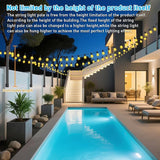 10 Pack String Light Poles,2.8Ft Metal Poles for Outdoor String Lights,Outdoor Light Poles with Post,Poles/Stand | Lumora