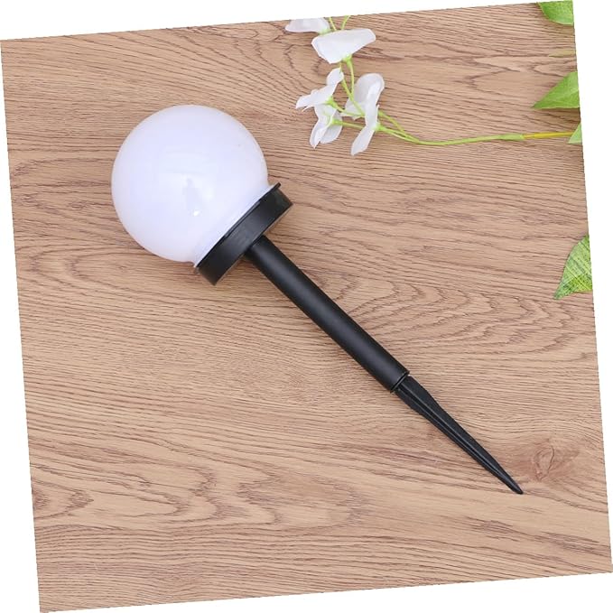 Alipis 4pcs Solar Lawn Lamp Warm Light Waterproof Garden Solar Ground Plug Courtyard Path Landscape Lighting for Outdoor Yard Decoration