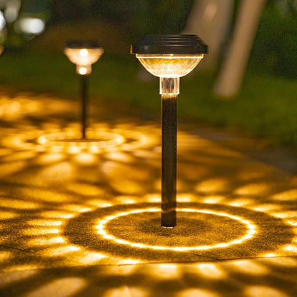4 Pcs Outdoor Solar Lights, Solar Pathway Lights, Outdoor Solar Garden Lights with 2 Modes, Solar Ground Light, Landscape Path Lights, Solar Lights for Garden Decoration Lawn Patio Yard