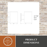 VAXCEL Chiasso Modern Outdoor Porch Light, 5" W x 7.25" H Bronze Cylinder Wall Sconce, Waterproof Dark Sky Wall | Lumora