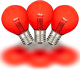 Novelty Lights 25 Pack G30 Glass LED Globe Bulbs, String Light Replacement Bulbs, E12 Candelabra Base, Energy | Lumora