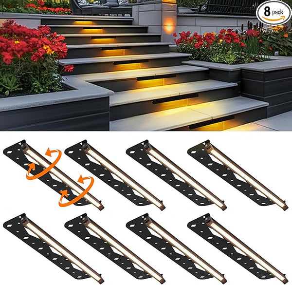 Teekuv 8 Pack 12 Inch LED Hardscape Lighting, 6W Retaining Wall Lights IP65 Waterproof Paver Lights, 12V AC/DC Low | Lumora