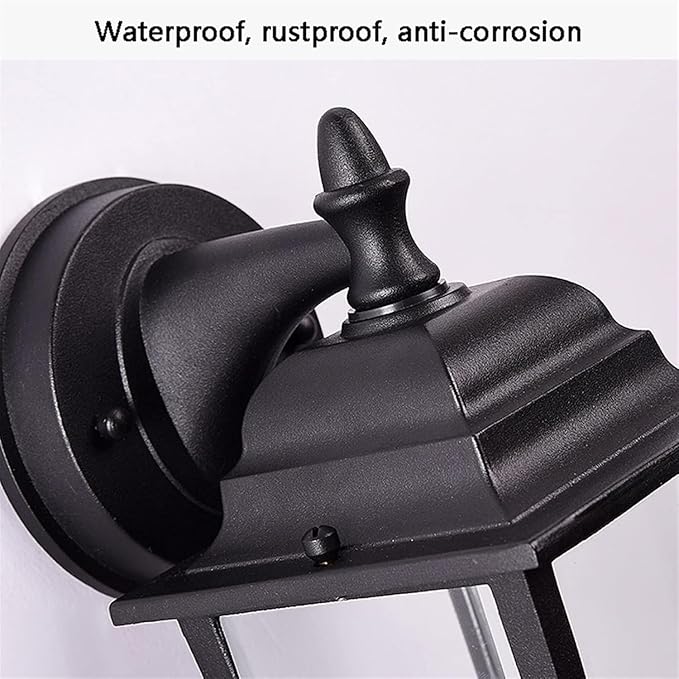 Outdoor Lamp Post Light Wall LED Outdoor Mounted Porch Retro Wall Light Black Rustic Loft Antique Wall Lamp Edison | Lumora