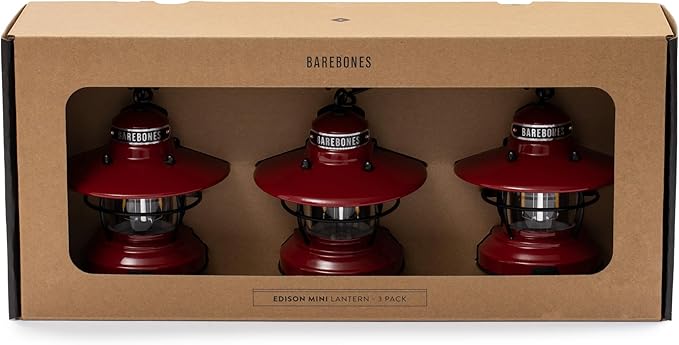 Edison Mini Lantern Red / 3-Pack