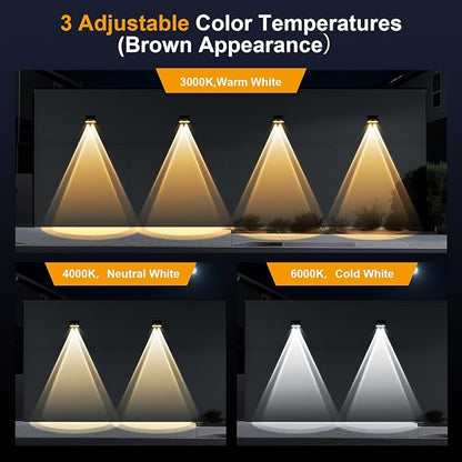 Super Long Lasting Solar Fence Lights Outdoor,Deck Lights Waterproof,Perfect for Winter and Rainy Days,Dusk to Dawn High Brightness Solar Lighting for Wall,Step,Yard,Patio,Backyard(12 Pack,Brown)